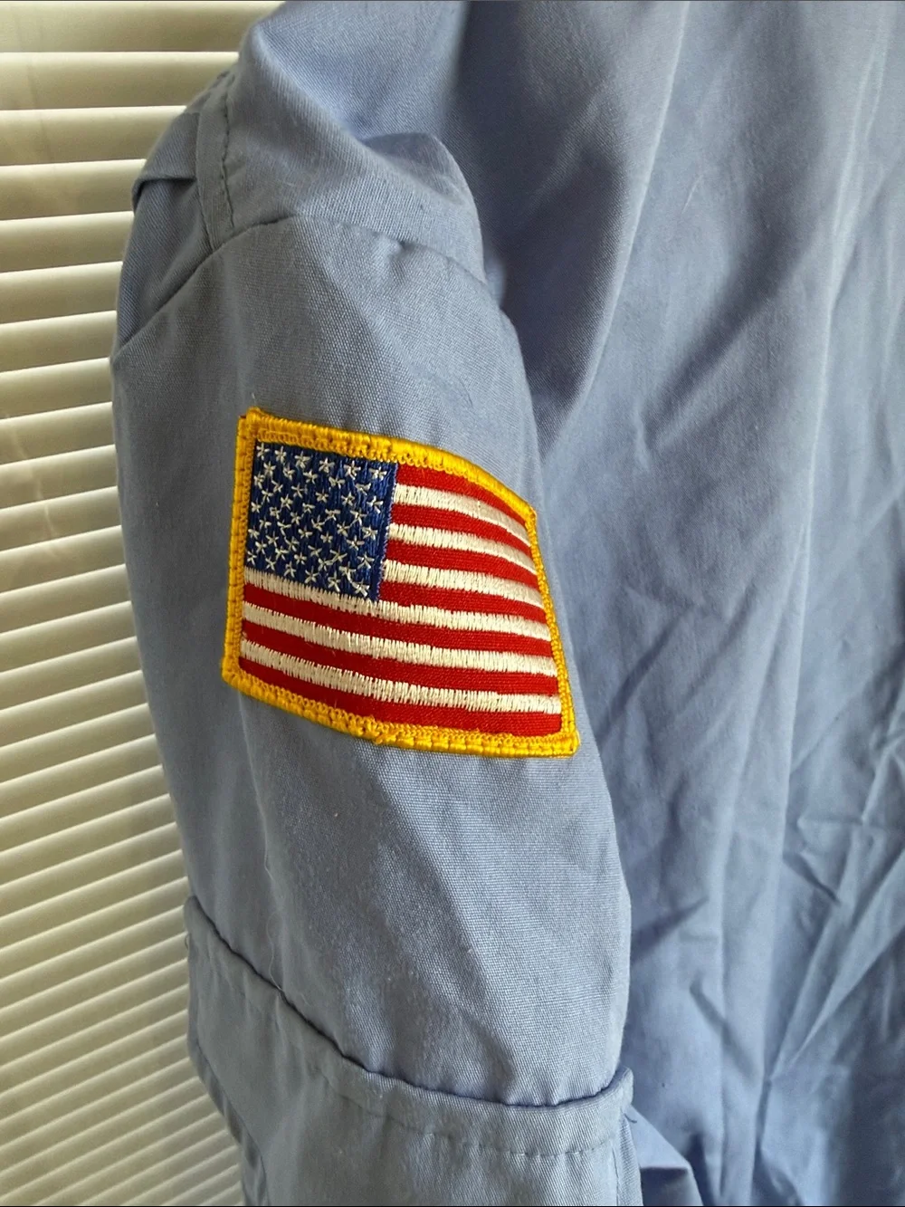 Vintage KCSC Patch Blue Flight Jacket with Name Patch
